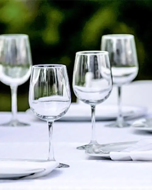 clear glassware