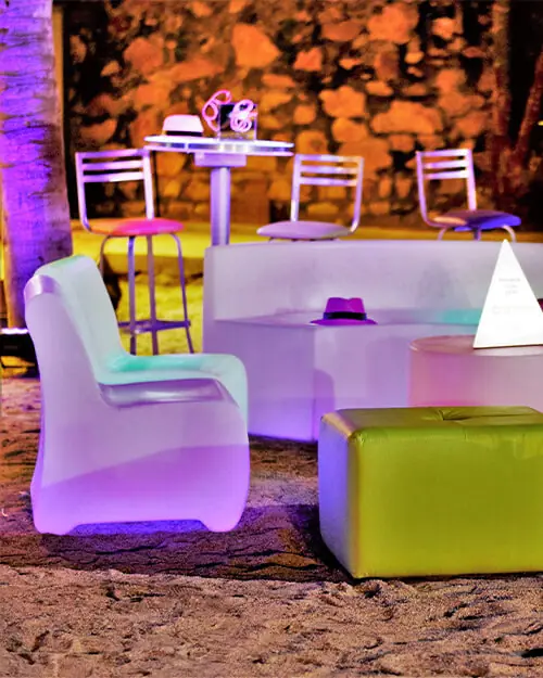 illuminated lounge