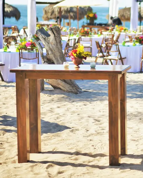 rustic cocktail table