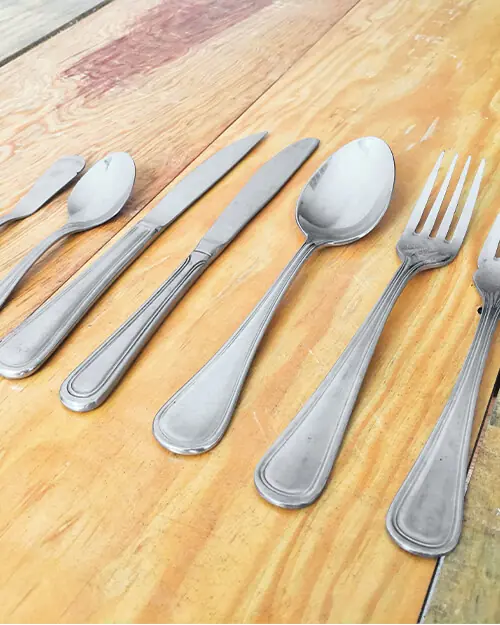 silver flatware